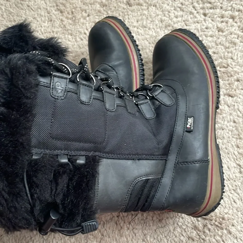 Pajar Canada Waterproof Snow Boots Black 8/ 8.5 Tex Membrane -30C